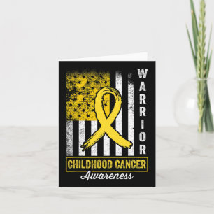 Medvetenhet om cancer i barndomen Guld Ribbon Ret Kort