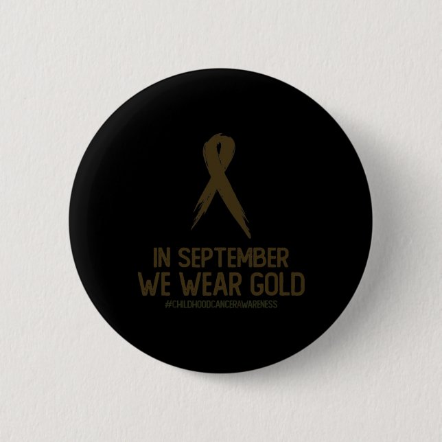 Medvetenhet om cancer i barndomen i september knapp (Framsida)