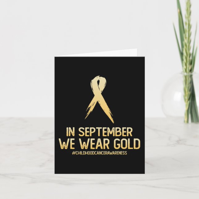 Medvetenhet om cancer i barndomen i september kort (Framsida)