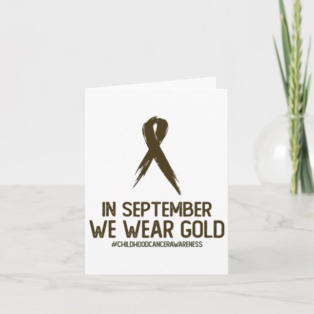 Medvetenhet om cancer i barndomen i september kort (Framsida)