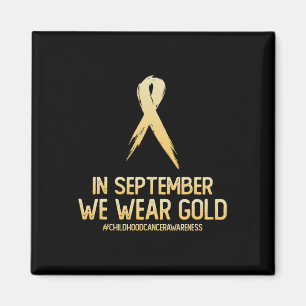 Medvetenhet om cancer i barndomen i september magnet
