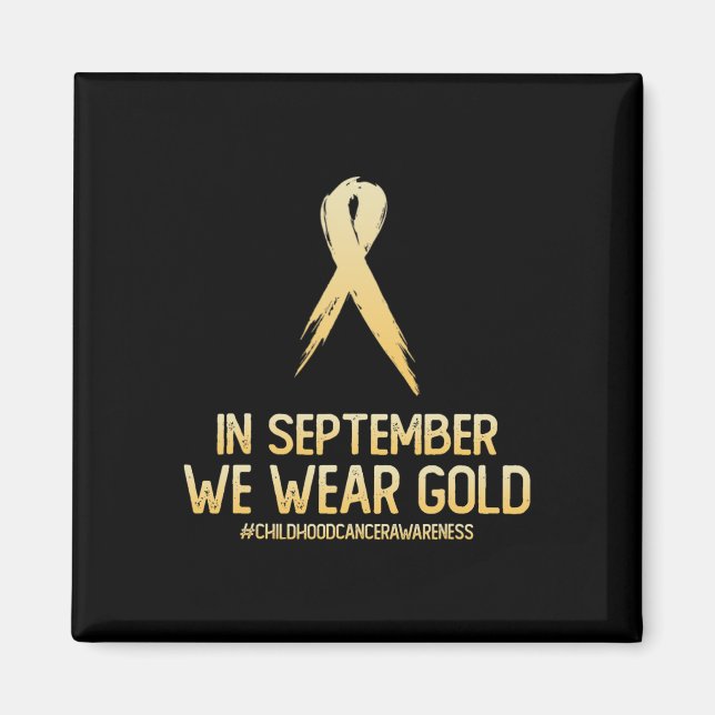 Medvetenhet om cancer i barndomen i september magnet (Framsidan)