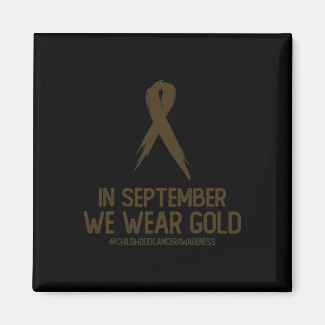 Medvetenhet om cancer i barndomen i september magnet (Framsidan)