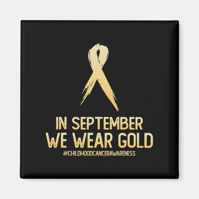 Medvetenhet om cancer i barndomen i september magnet (Framsidan)