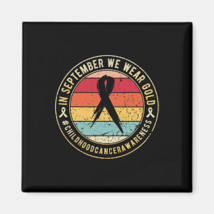 Medvetenhet om cancer i barndomen i september magnet