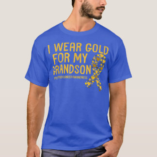 Medvetenhet om cancer i barndomen Månad Ribbon Gra T Shirt