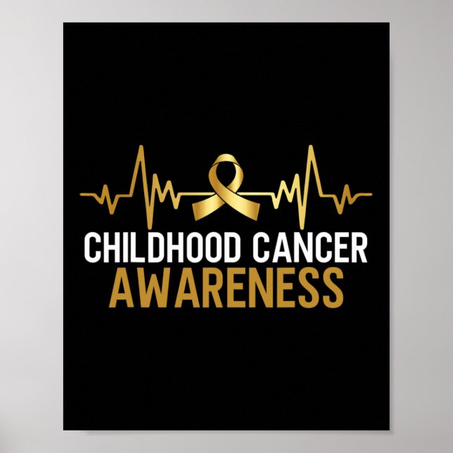 Medvetenhet om cancer i barndomen september 2 poster (Framsidan)