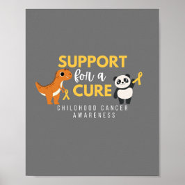 Medvetenhet om cancer i barndomen.stöd. Poster och