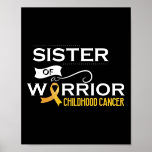 Medvetenhet om cancer i barndomen Syster på en kri Poster