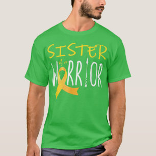 Medvetenhet om cancer i barndomen Syster på en kri T Shirt