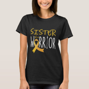 Medvetenhet om cancer i barndomen Syster på en kri T Shirt