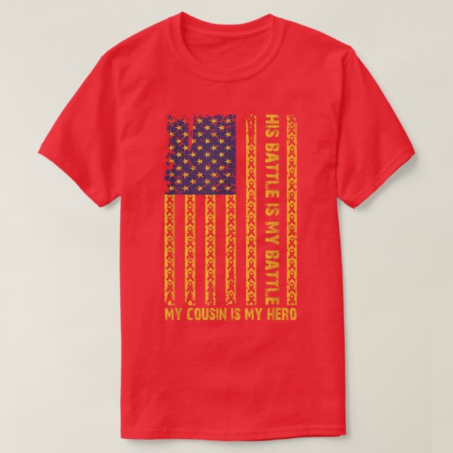 Medvetenhet om cancer i barndomen.. t shirt (Design framsida)