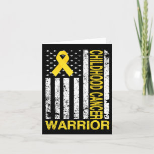 Medvetenhet om cancer i barndomen USA flagga Golde Kort