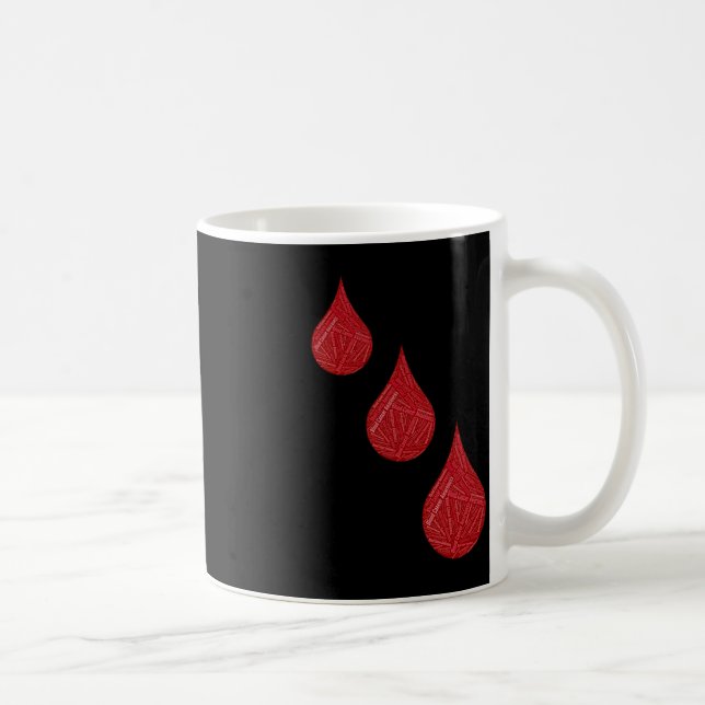 Medvetenhet om cancer i blodet kaffemugg (Höger)