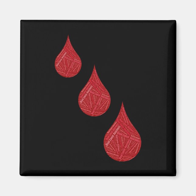 Medvetenhet om cancer i blodet magnet (Framsidan)