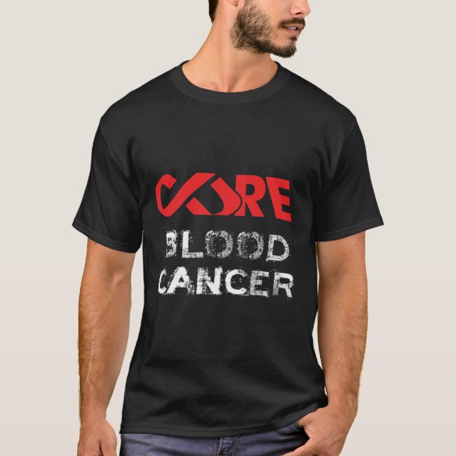 Medvetenhet om cancer i blodet t shirt (Framsida)