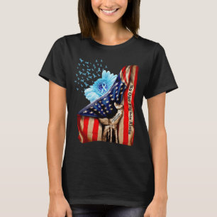 Medvetenhet om cancer i blodet vid me Flagga Ovari T Shirt