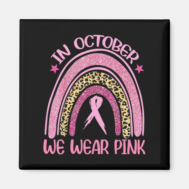 Medvetenhet om cancer i bröstcancer oktober magnet (Framsidan)
