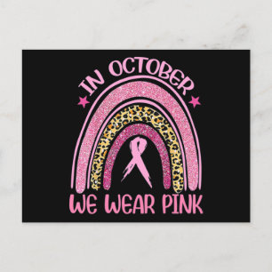 Medvetenhet om cancer i bröstcancer oktober vykort