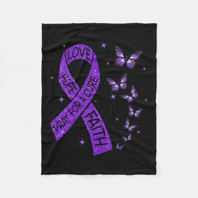 Medvetenhet om cancer i bukspottkörteln2 fleecefilt (Framsidan)