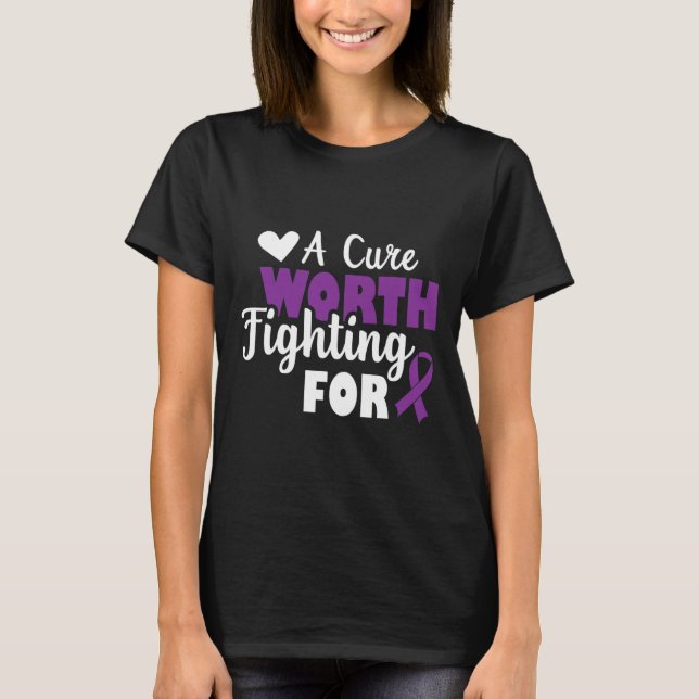 Medvetenhet om cancer i bukspottkörteln är en plåg t shirt (Framsida)