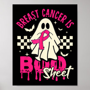 Medvetenhet om cancer i Cancer Ghost Halloween-brö Poster