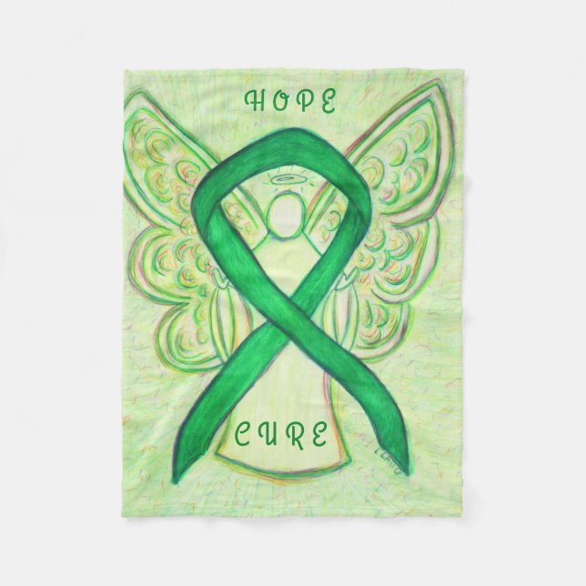 Medvetenhet om cancer i cancer Ribbon Soft Chemo B Fleecefilt (Framsidan)