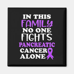 Medvetenhet om cancer i denna familjs Lila Magnet