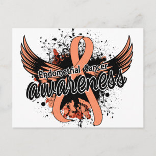 Medvetenhet om cancer i endometrium 16 vykort