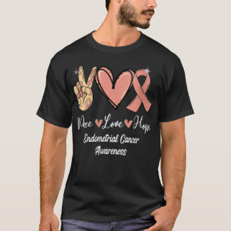 Medvetenhet om cancer i endometrium i Kärlek Skutt T Shirt