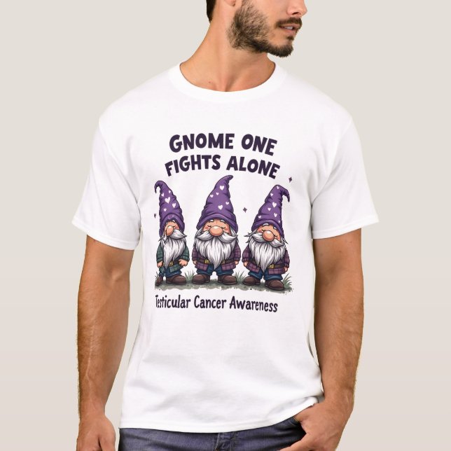Medvetenhet om cancer i Gnome One-Ensamen T Shirt (Framsida)