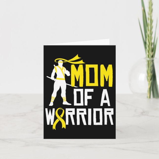 Medvetenhet om cancer i Guld, stöd för ribbon Mamm Kort (Framsida)