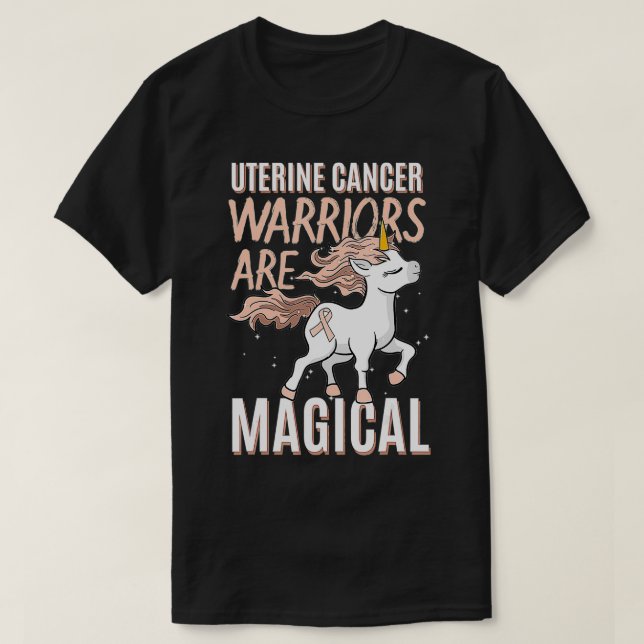 Medvetenhet om cancer i hemmet Womb Endometrial Un T Shirt (Design framsida)