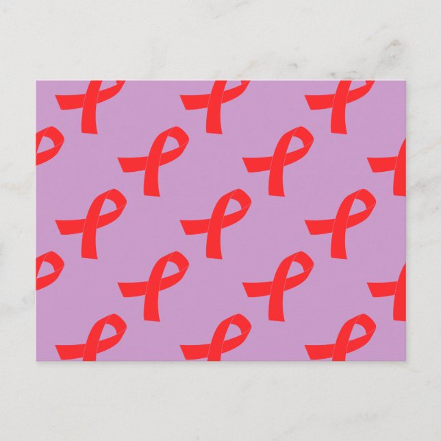 Medvetenhet om cancer i hiv-AIDS Vykort (Framsida)