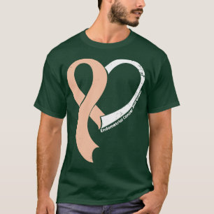 Medvetenhet om cancer i huden Hökar Kärlek Heart R T Shirt