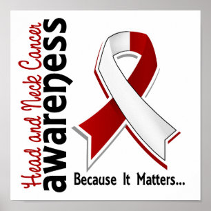 Medvetenhet om cancer i huvud och Nacke 5 Poster