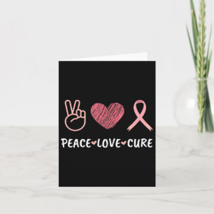 Medvetenhet om cancer i Kärlek Cure Breast Cancer Kort