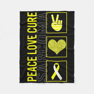 Medvetenhet om cancer i Kärlek Cure Sarcoma Bone j Fleecefilt