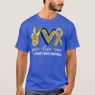 Medvetenhet om cancer i Kärlek Ri i Guld T Shirt