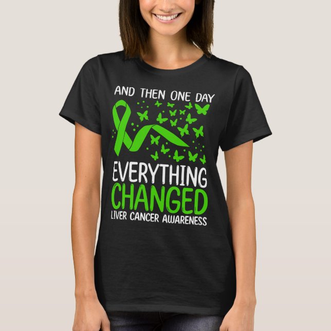 Medvetenhet om cancer i livmoderhalsbandet t shirt (Framsida)