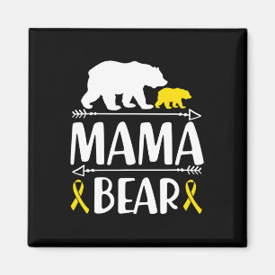 Medvetenhet om cancer i mamma Mamma i en varm Magnet