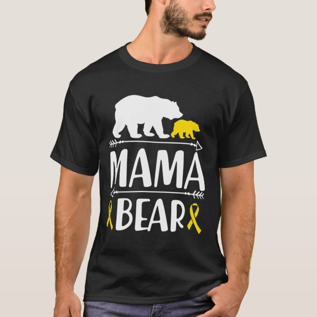 Medvetenhet om cancer i mamma Mamma i en varm T Shirt (Framsida)