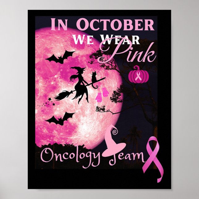 Medvetenhet om cancer. I oktober Bäror vi Rosa. Ha Poster (Framsidan)