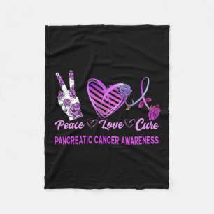 Medvetenhet om cancer i pankreascancer i Kärlek Fleecefilt