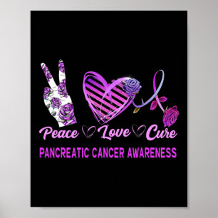 Medvetenhet om cancer i pankreascancer i Kärlek Poster