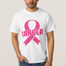 Medvetenhet om cancer i rosa T-Shirt