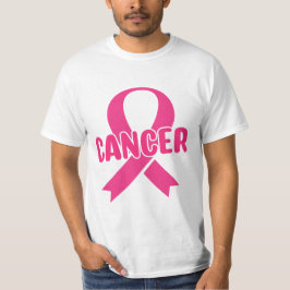 Medvetenhet om cancer i rosa T-Shirt