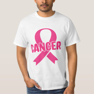 Medvetenhet om cancer i rosa T-Shirt
