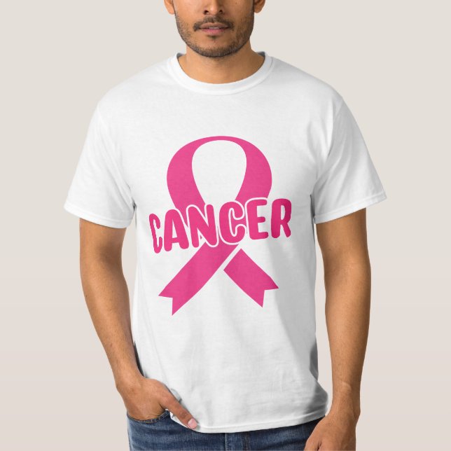 Medvetenhet om cancer i rosa T-Shirt (Framsida)
