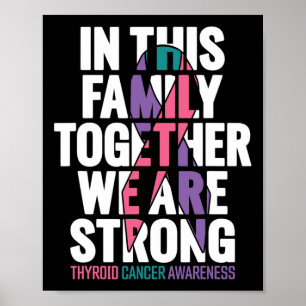 Medvetenhet om cancer i Thyroid Cancer-familjen 1 Poster